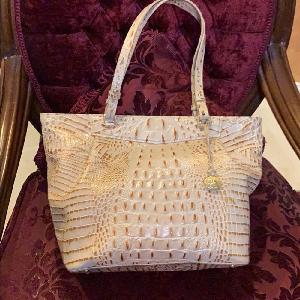Gorgeous Brahmin champagne Malia Tote